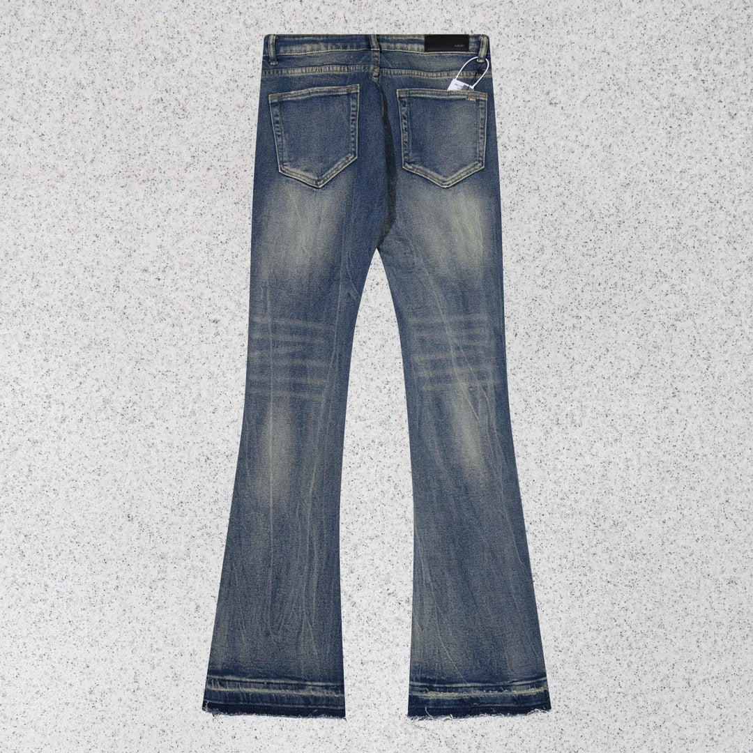 Amiri Jeans Trendy Sticker Embroidered Jeans